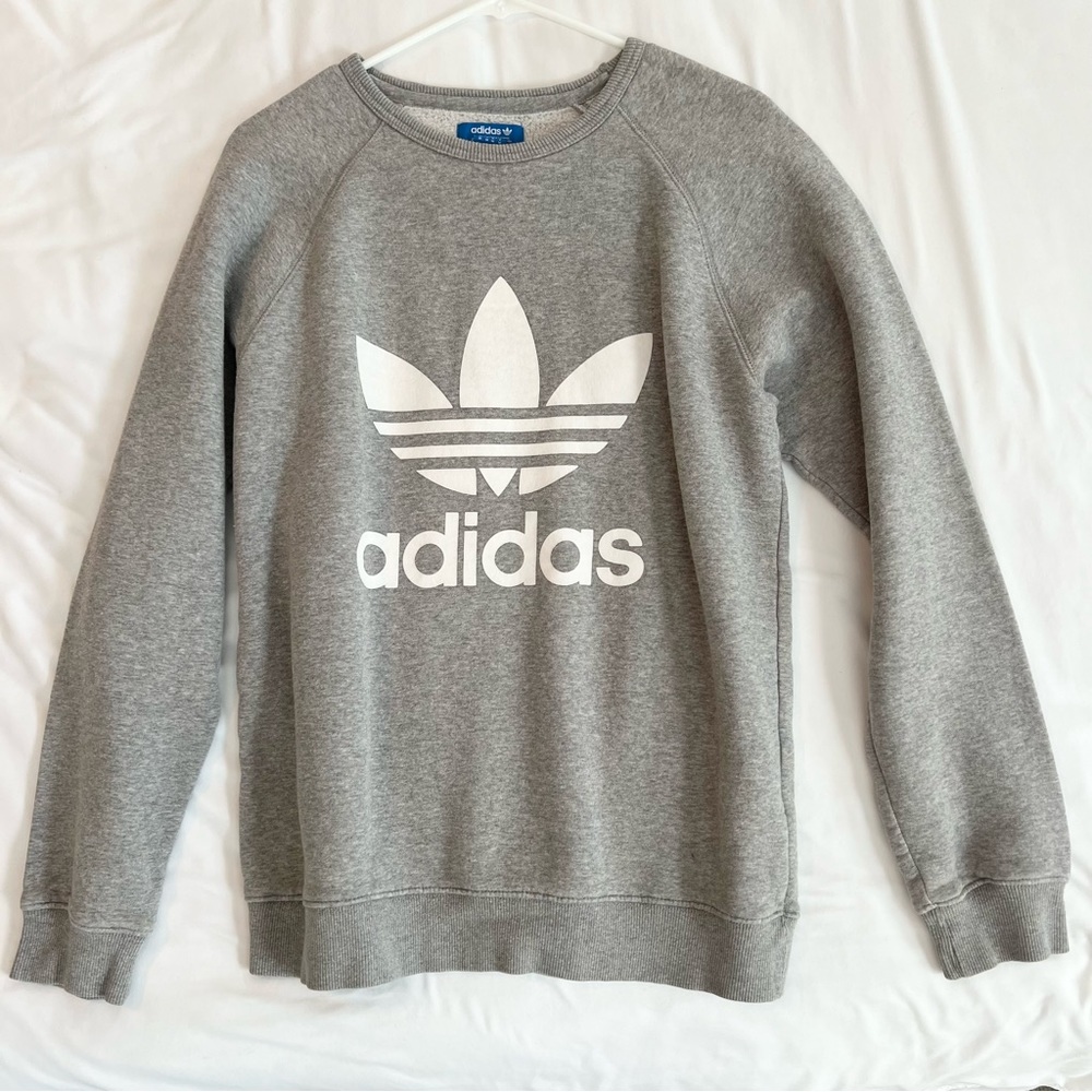 Adidas Classics Grey Trefoil Crewneck